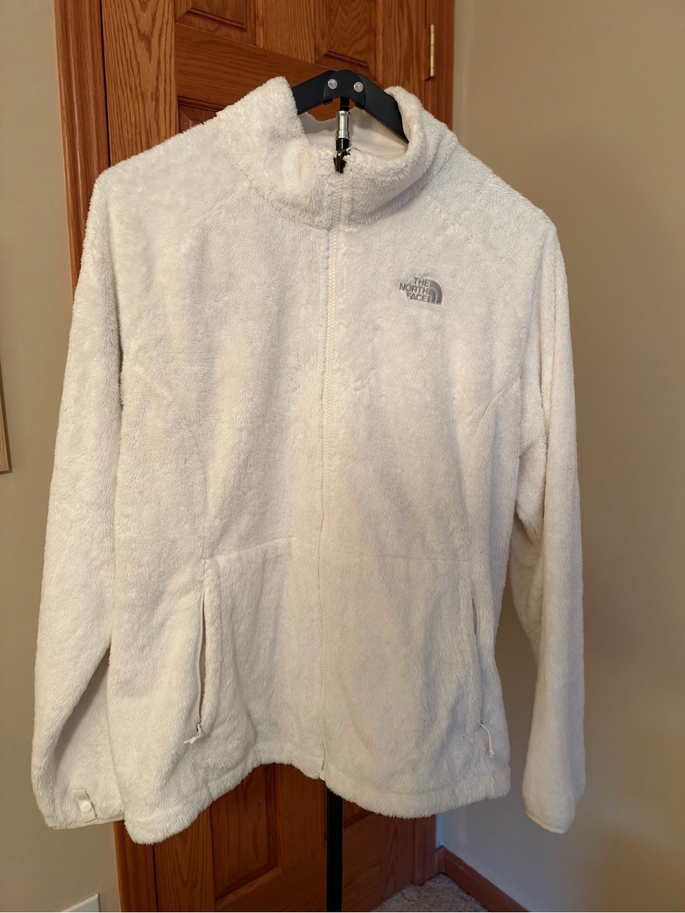 The North Face Women's Cream Teddy Fleece Full-Zip Jacket